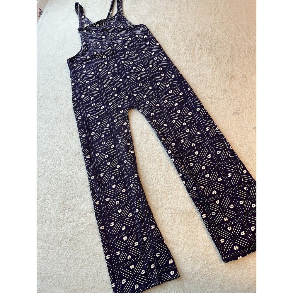 Ade + Ayo Black History Month Size Large 12-14 Overalls - Purple Abstract